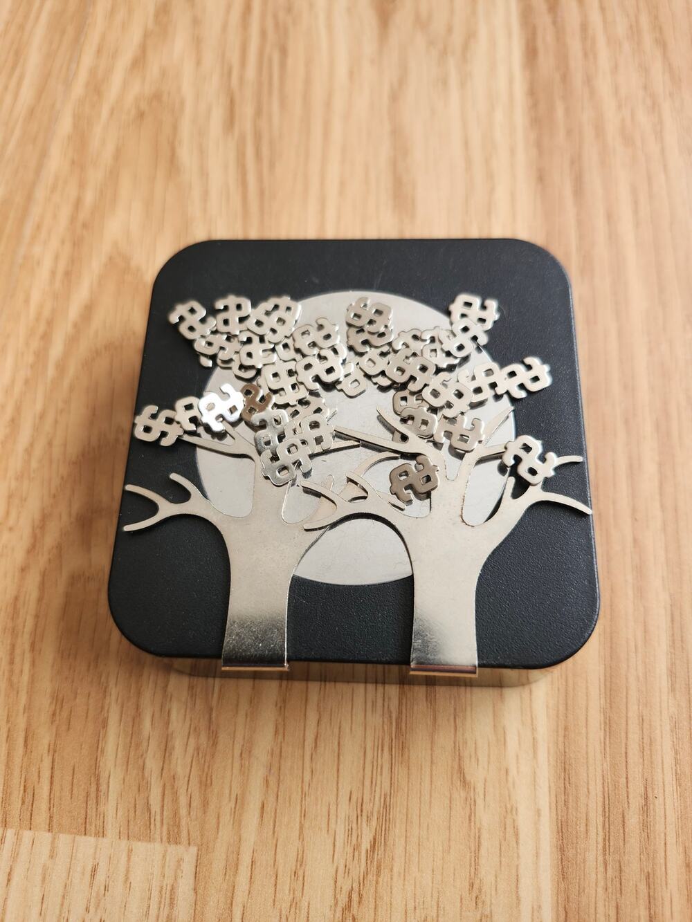 3D Tree Art Magnet Sculpture Modern Home Office Decor Metal & Plastic Design